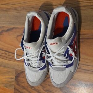 Asics Gel-Lyte V Gray and Blue Sneakers